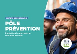 prestations de prévention du service de santé au travail SIST BTP
