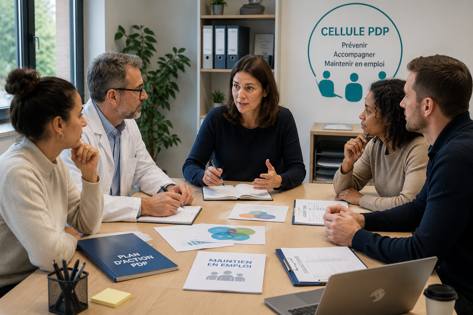 Équipe pluridisciplinaire du SIST BTP 77 - médecin du travail, ergonome, assistante sociale et psychologue du travail